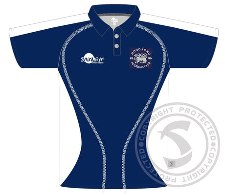 Samurai HKFC Logo Wave Polo (Navy & White)