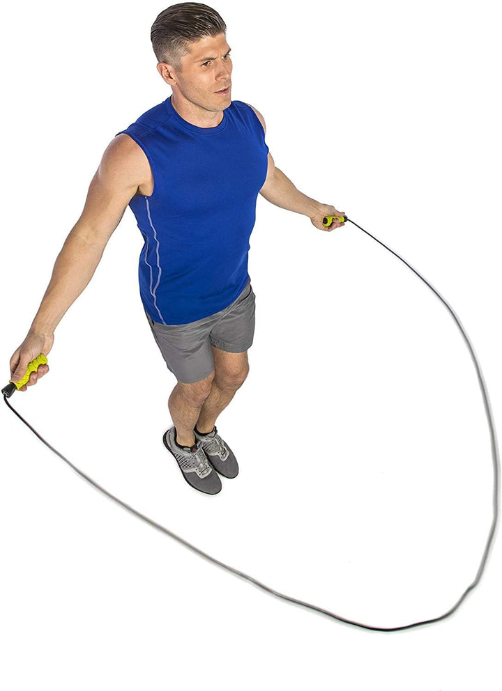 GoFit Speed Training Jump Rope with Padded Foam Grips