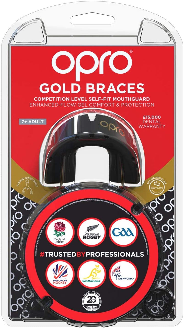 Opro Gold Braces Mouthguard (Age7+ to Adult)