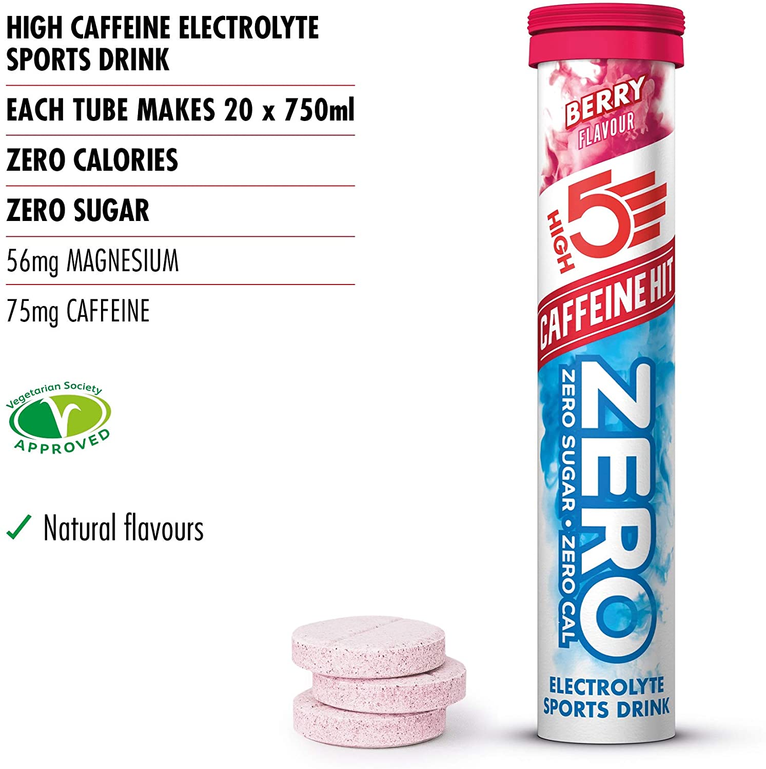 ZERO Caffeine - Electrolyte Drink Tablets (20 tablets/tube)-Streamline Sports