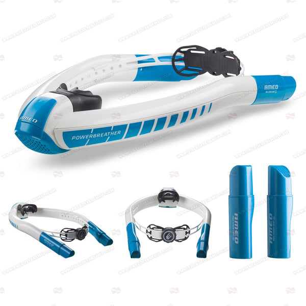 POWERBREATHER Sport Snorkel (White/Blue) | Streamline Sports