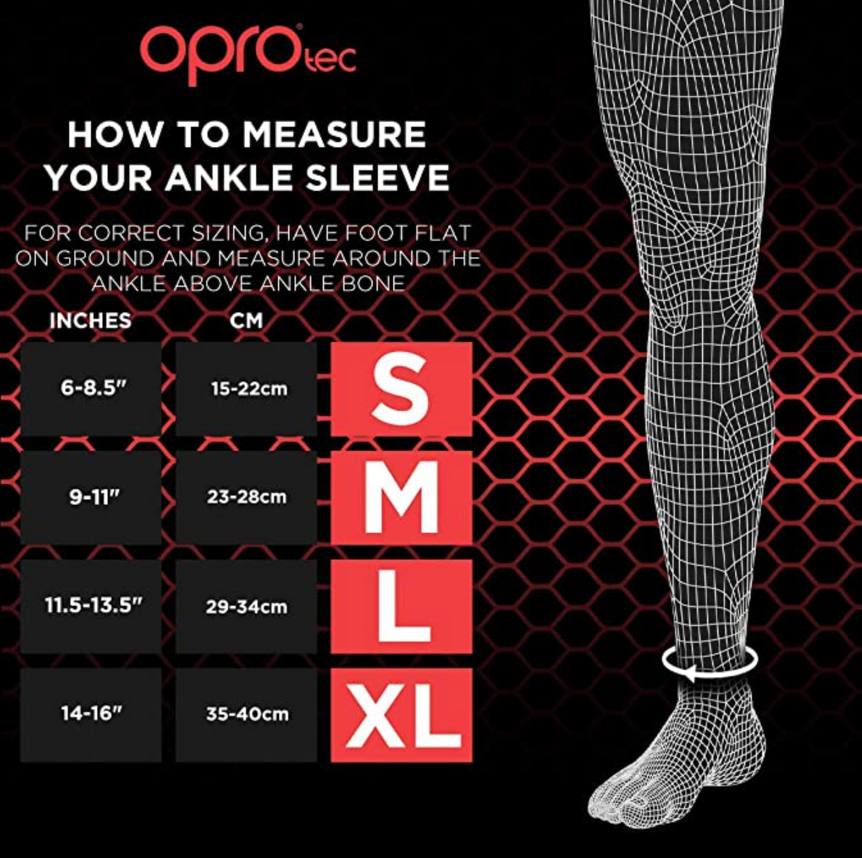 OPROtec - Ankle Sleeve - (No Exchange and No Refund)