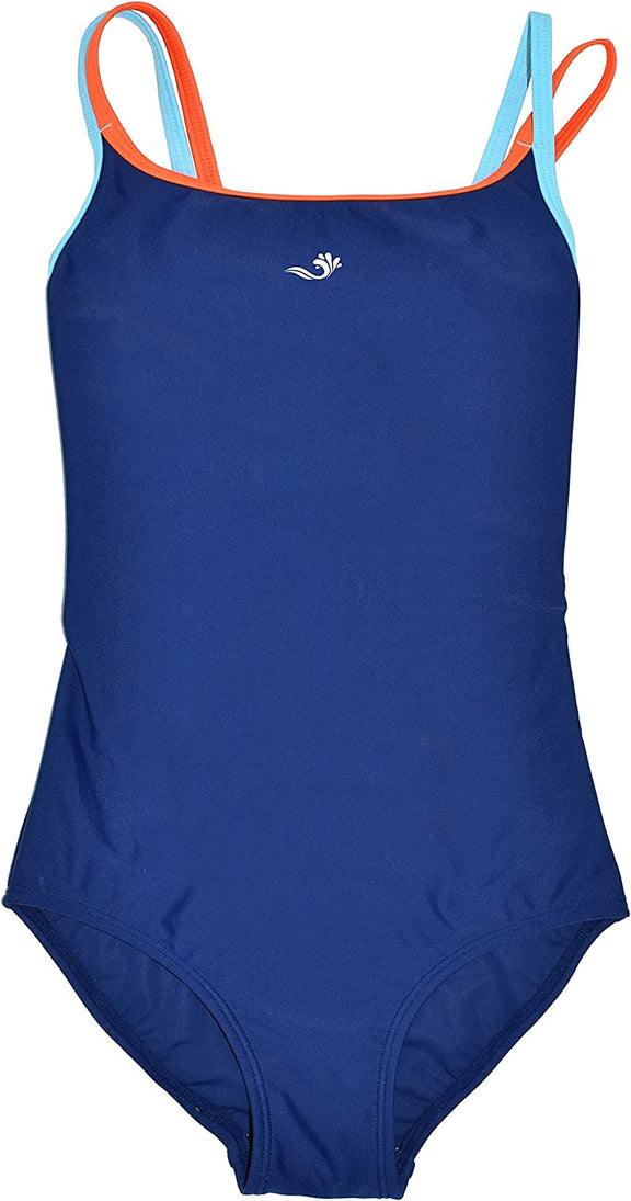 Splash About Girls SPORTS Swimming Costume Navy Streamline Sports