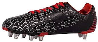 VIPER Rugby Boots Black/Red - (No Return and No Refund) | Streamline Sports