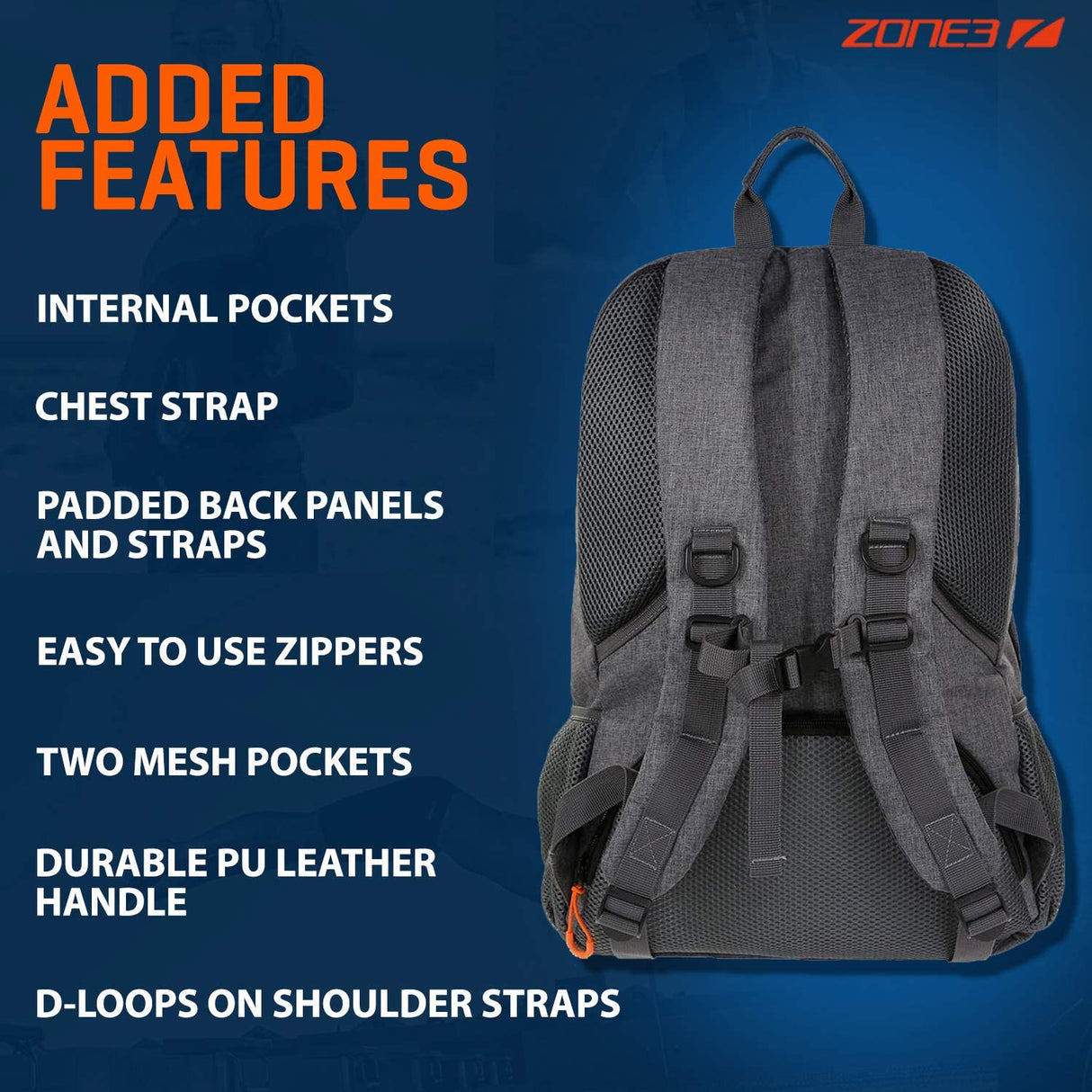 Zone3 Workout Backpack (No Exchange and No Refund) | Streamline Sports