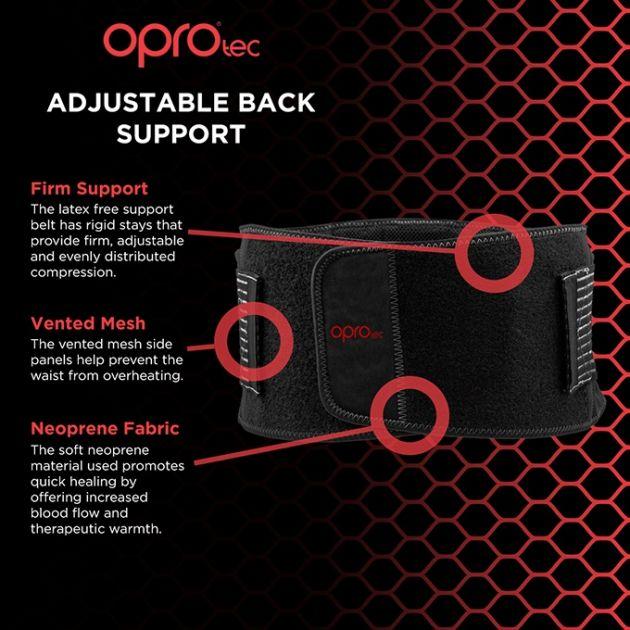 OPROtec - Adjustable Back Support (No Exchange and No Refund)-Streamline Sports