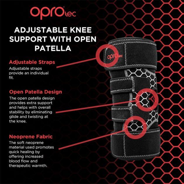OPROtec - Adjustable Knee Support With Open Patella  (No Exchange and No Refund)-Streamline Sports