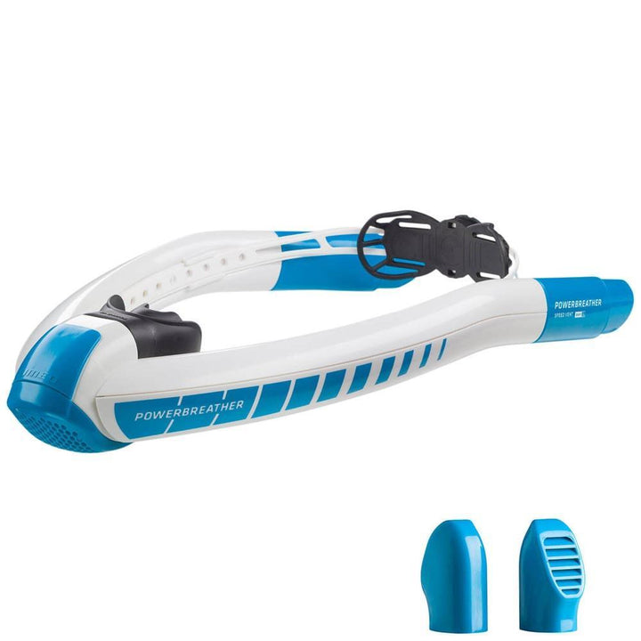 AMEO POWERBREATHER Sport Snorkel (White/Blue)