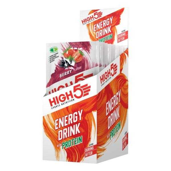 High5 Energy Drink With Protein Sachet (12 Per Pack) High5 Berry 