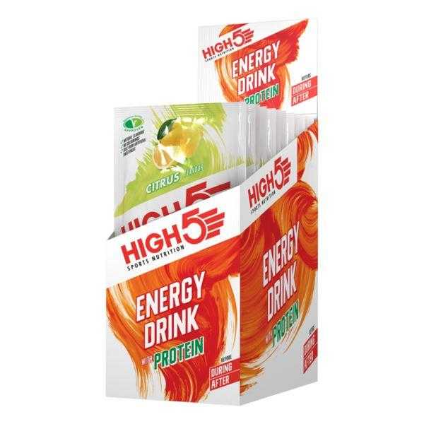 High5 Energy Drink With Protein Sachet (12 Per Pack) High5 Citrus 