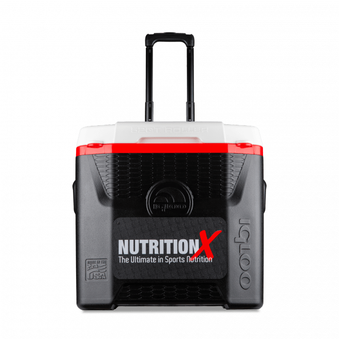 Black and red igloo cooler best sale
