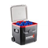 NutritionX Igloo 52 Qt Quantum RollerCooler Box # Black/Red