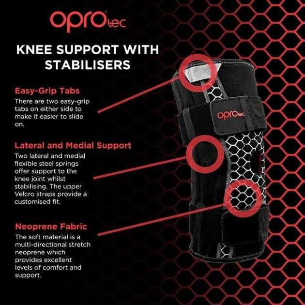 Oprotec Knee Support With Stabilisers Oprotec 